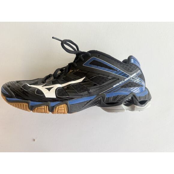 Mizuno Men\'s Wave Lightning RX3 Blue/Black Ankle-High Volleyball Shoe - 7.5W